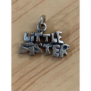 925 Little Sister Sterling Silver Jewelry Charm